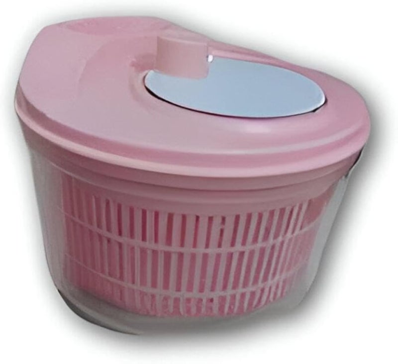 Kitchen Spinner - Easy to use rotating salad and veggie dryer with high speed spinning system, large bowl, safe for dishwasher cleaning, made from long lasting colorful plastic structure